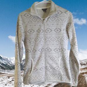 Eddie Bauer XS polyester long sleeve zip front w/pockets fall/winter jacket.